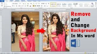 How to Quickly Remove and Change image Background in Microsoft Word || Ms Word Tutorial ||