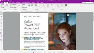 See how to merge, split, re-arrange, combine all open PDF files into one PDF with Kofax Power PDF