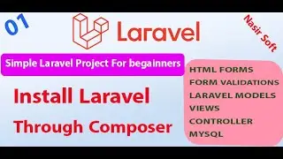 01 - Install Laravel Through Composer | Learn Laravel With Simple Project  | Tutorial For Beginners