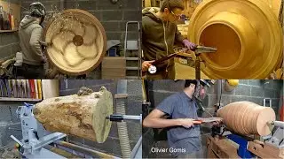 Crazy Big Woodturning - Amazing Woodworking Skills