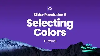 Slider Revolution 6 - Selecting Colors