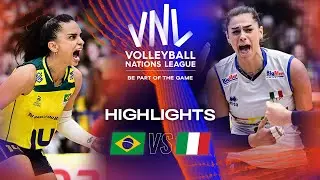 🇧🇷 BRA vs. 🇮🇹 ITA - Highlights Week 3 | Women's VNL 2023