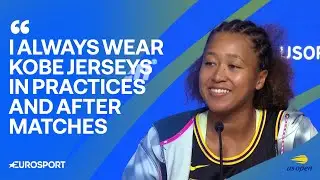 Naomi Osaka on keeping Kobe Bryant's 'spirit' with her after round one #USOpen win 🐍