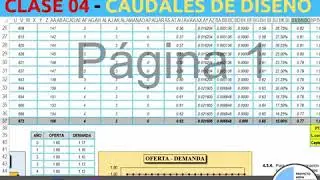 CLASE 04 - AGUA POTABLE - PROYECCION DE LA DEMANDA Y CAUDALES DE DISEÑO DE AGUA-ALCANTARILLADO-PTAR