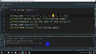 How to Append a new item to the end of the array in Python