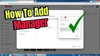 How To Add Manager to your YouTube channel | add Youtube Manager