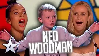 Naughty Ned Woodman - ALL PERFORMANCES! | Britains Got Talent