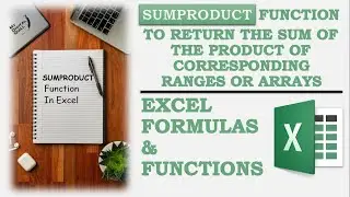 SUMPRODUCT Function in Excel | #shorts