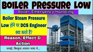 Boiler Steam Pressure Low || Reason, Effect & Action during Boiler Steam Pressure Low-Low