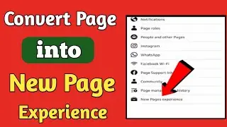 Convert facebook page to New Page Experience 2021 - New Page experience