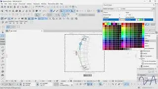 How to select same colour line in Archicad 