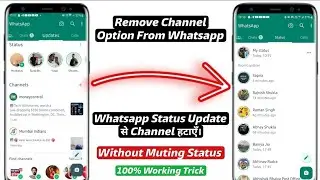 WhatsApp update option delete kaise kare 2024 /remove WhatsApp channel update option 2024/New update