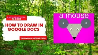 How To Draw in Google Docs | Drawing a mouse face with shapes