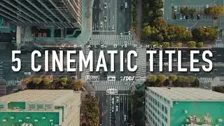 FCPX Cinematic Titles Pack | 5 FREE Title Presets