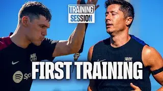 CHRISTENSEN & LEWANDOWSKI FIRST TRAINING | FC Barcelona 🔵🔴