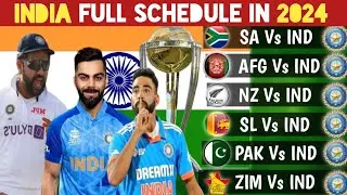 India Cricket Upcoming All Series Schedule 2024 | India Cricket Futures Tour Programs 2024 |