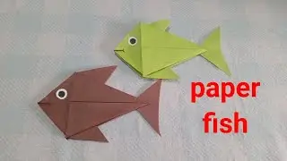 Diy Paper Crafts #paper fish #how to make paper fish 🐟#how to make easy origami fish.