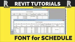 How Create own Font family | Design Schedule| Revit 2020