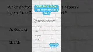 CCNA Quiz 35:Protocols at Network Layer 