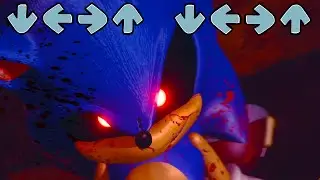 3D Sonic EXE Friday Night Funkin' be like KILLS Sonic - FNF