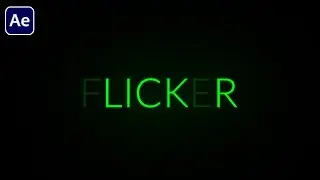 After Effects Tutorial: Flicker Text Animation | Free Project File