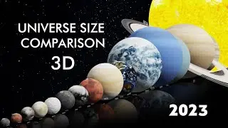 Universe Size Comparison 3D I 2022