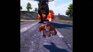 KING KONG saves BabyKong form the T-REX 😎 