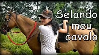 Selando cavalo