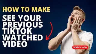 Learn how to find your previously watched videos #tiktok