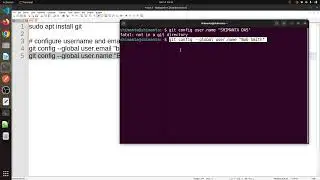 setup git on Ubuntu/Linux