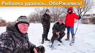 Первая моя зимняя рыбалка в жизни! Рыбачим на реке Проня.