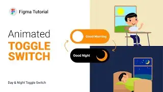 Figma Tutorial: Create an interactive toggle switch Button I Smart Animate
