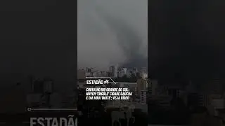 Chuva no Rio Grande do Sul: Nuvem engole cidade gaúcha e dia vira noite