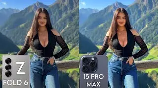 Samsung Galaxy Z Fold 6 VS iPhone 15 Pro Max Camera Test Comparison