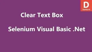 Selenium Visual Basic .Net Clear Textbox