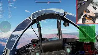 War Thunder VR Joystick MIG 29 G Gameplay Simulation Air Battles No Commentary Thrustmaster T.16000M