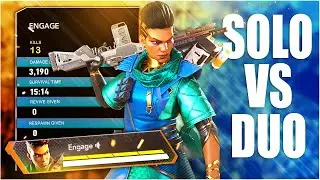 OUTPLAYING every DUO in the LOBBY... (Apex Legends Season 9 | Solo vs Duo)