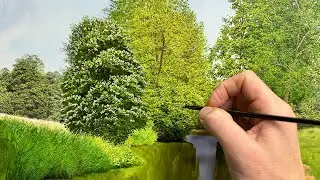 Painting realistic foliage