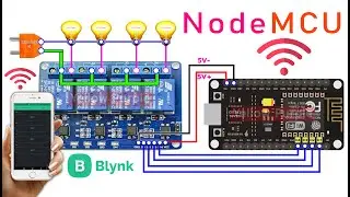 Wireless Switch with NodeMCU (ESP8266) and a Relay || Home Automation System