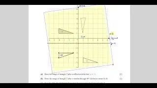 0580/41/M/J/20 (IGCSE) Paper 41 CAIE Q4 Transformations, Reflections, Rotations, Translations