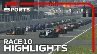 F1 Esports Pro Series 2019: Race Ten Highlights