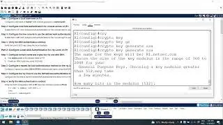 7.2.6 Packet Tracer – Configure Local AAA for Console and VTY Access Answers