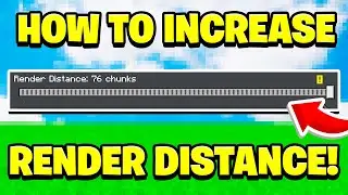 How To Increase Your Render Distance in Minecraft Bedrock!