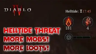 Helltide Threat, More Monsters, Aberrant Cinders & Loots! Diablo 4 PTR