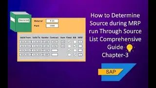 How to Determine Source of Supply during MRP run #SAP #MRP #SourceList #MRPrun #SAPTutorial #erp