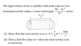 Optimization Problems: Minimum Surface area