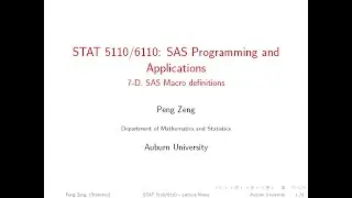 SAS - 7D - Macro Definition