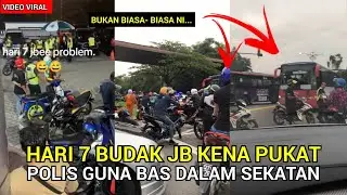 OPS SAMSENG JALANAN DI JOHOR‼️POLlS GUNA BAS DALAM.SEKATAN JALANRAYA