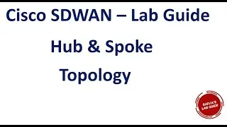 Cisco SDWAN Hub and Spoke Topology configuration using Centralized Control Policy