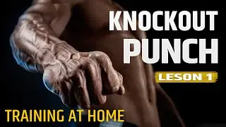 Power punches training. Boxing training at home.